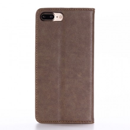Cover for iPhone 7 Plus Leather Effect Double Line