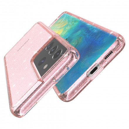 Samsung Galaxy S21 Ultra 5G Transparent Glitter Cover