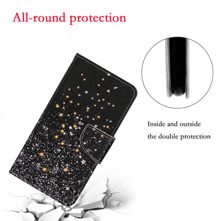 Samsung Galaxy S21 Ultra 5G Star and Glitter Case with Strap