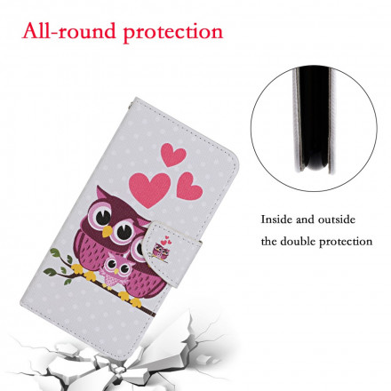 Samsung Galaxy S21 Ultra 5G Owl Family Case with Strap