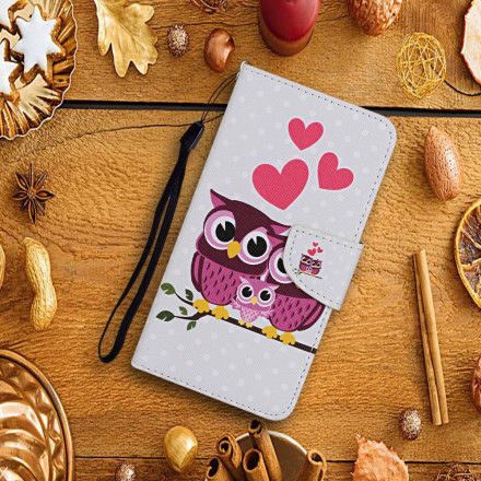 Samsung Galaxy S21 Ultra 5G Owl Family Case with Strap