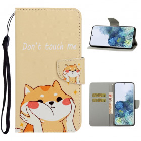 Case Samsung Galaxy S21 Ultra 5G Cat Don't Touch Me with Lanyard