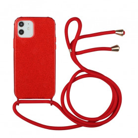 Case iPhone 12 / 12 Pro Glitter with Drawstring