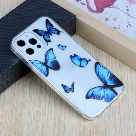 Case iPhone 12 / 12 Pro Flight of Blue Butterflies