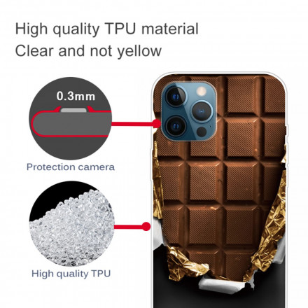 Case iPhone 12 / 12 Pro Flexible Chocolat