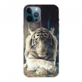 Case iPhone 12 / 12 Pro Flexible Tiger