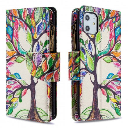 Case iPhone 11 Zipped Pocket Tree