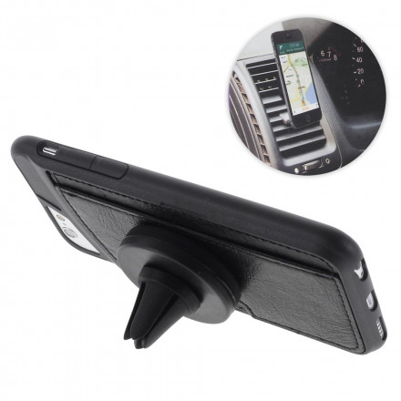 Magnetic car holder with rotating cradle