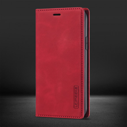 Flip Cover iPhone 11 LC.IMEEKE Effet Cuir