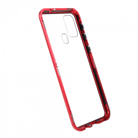 Samsung Galaxy M31 Metal and Tempered Glass Case