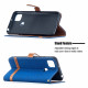 Xiaomi Redmi 9C Fabric and Leather effect case with strap