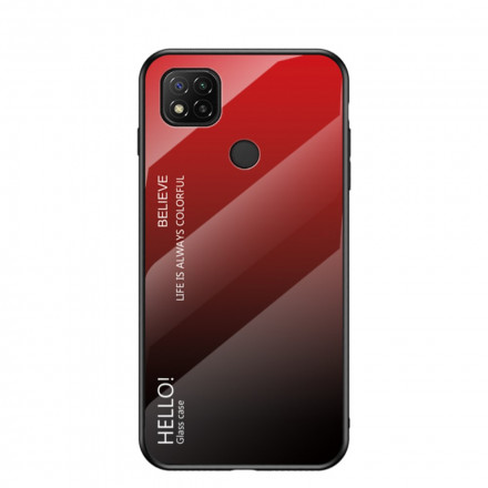 Xiaomi Redmi 9C Tempered Glass Case Hello