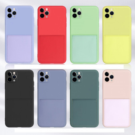 iPhone 11 Pro Max Silicone and Leatherette Card Case