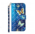 Case iPhone 11 Pro Max Light Spot Butterflies with Strap