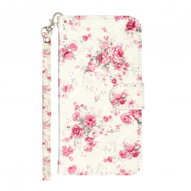 Case iPhone 11 Pro Max Flowers Light Spots with Strap