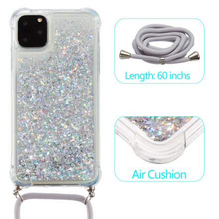 Case iPhone 11 Pro Max Glitter and Cord