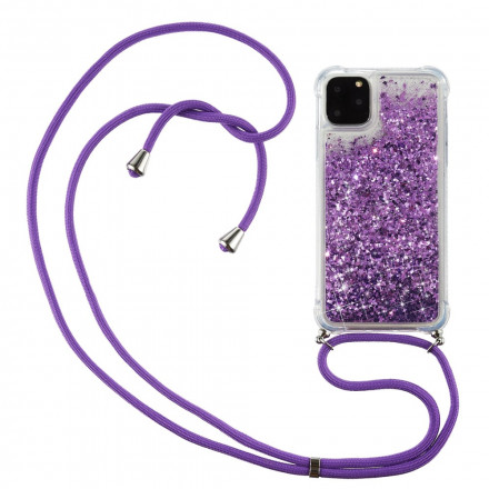 Case iPhone 11 Pro Max Glitter and Cord