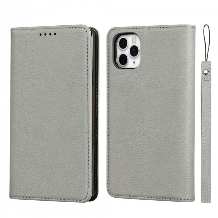 Flip Cover iPhone 11 Pro Max Genuine Leather Lychee Detachable Cover