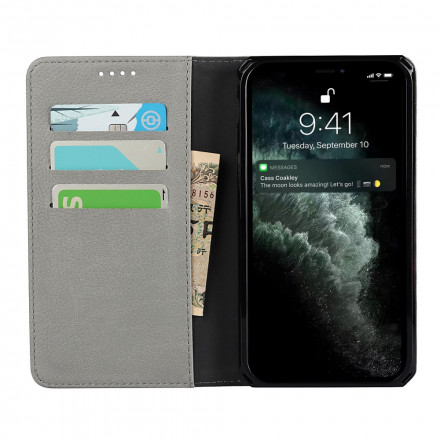 Flip Cover iPhone 11 Pro Max Genuine Leather Lychee Detachable Cover