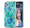 Case iPhone 11 Pro Max Silicone Marble Geometry