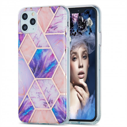 Case iPhone 11 Pro Max Silicone Marble Geometry
