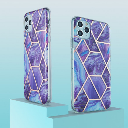 Case iPhone 11 Pro Max Silicone Marble Geometry