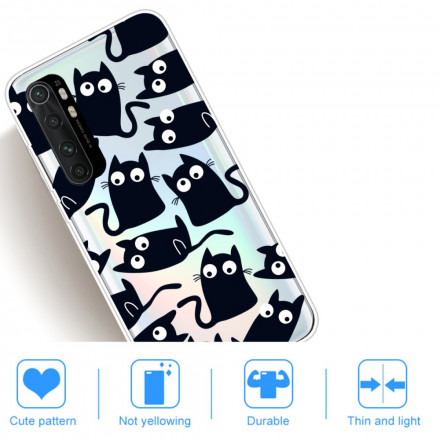 Xiaomi Mi Note 10 Lite Case Black Cats