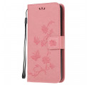 Xiaomi Mi Note 10 Lite Case Asian Butterflies and Flowers