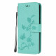 Xiaomi Mi Note 10 Lite Case Butterflies and Asian Flowers