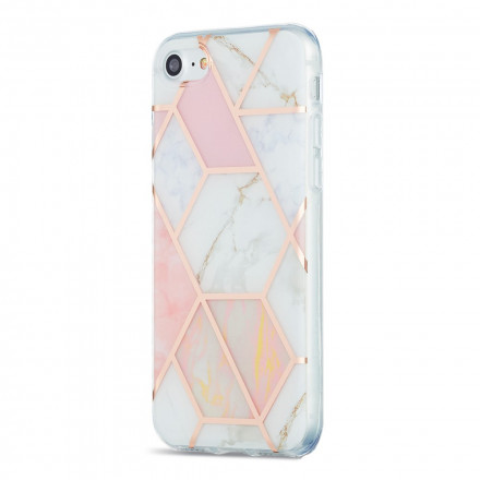 Case iPhone SE 2 / 8 / 7 Silicone Marble Geometry