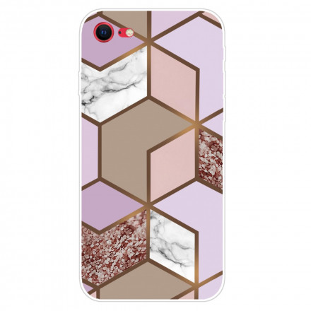 Case iPhone SE 2 / 8 / 7 Geometric Marble