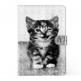 Cover Simili Cuir Samsung Galaxy Tab S7 Chaton