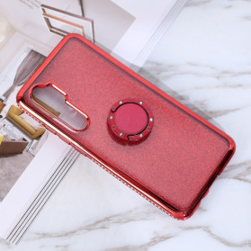 Xiaomi Mi Note 10 Lite Case Glitter and Diamond Ring