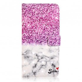 Case iPhone XR Smile Glitter