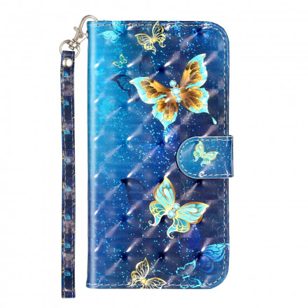 iPhone XR Light Spot Butterflies with Strap