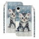 Case iPhone XR Kitten Light Spots with Strap