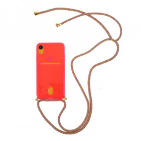 Corded iPhone XR Case with Card Holder