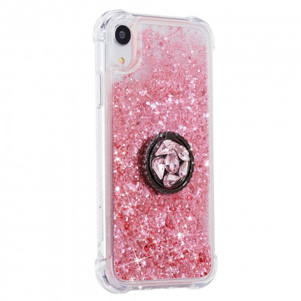 iPhone XR Glitter Case with Ring Support