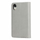 Flip Cover iPhone XR Genuine Leather Lychee Detachable Cover