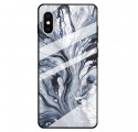 Case iPhone X / XS Tempered Glass Marble