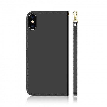 iPhone XS Leatherette Cover Mirror