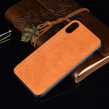 iPhone X / XS Leather effect Seam case