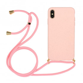 iPhone X / XS Silicone Case with Colored Cord