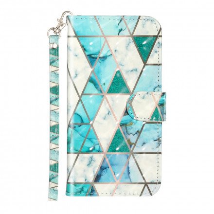 Case iPhone X / XS Marble Light Spots with Strap