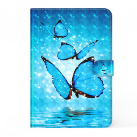 Cover Simili Cuir Samsung Galaxy Tab S7 Papillons