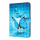 Cover Simili Cuir Samsung Galaxy Tab S7 Papillons