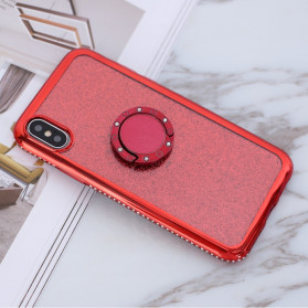Case iPhone X / XS Glitter and Diamonds Ring