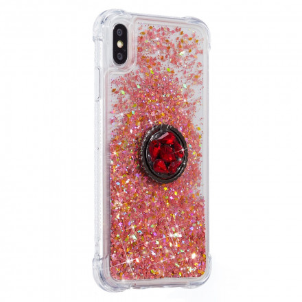 glitter iphone x xs case with support ring
