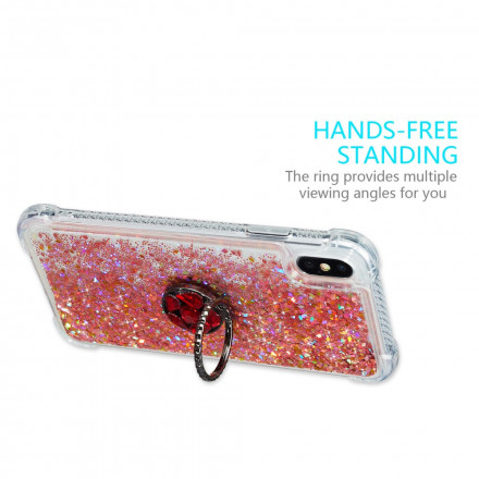 iPhone X / XS Glitter Case with Ring Support