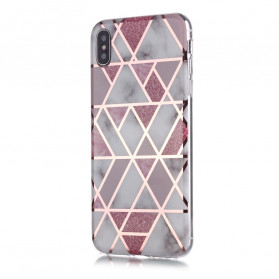 Case iPhone XS Max Marble Geometry Design